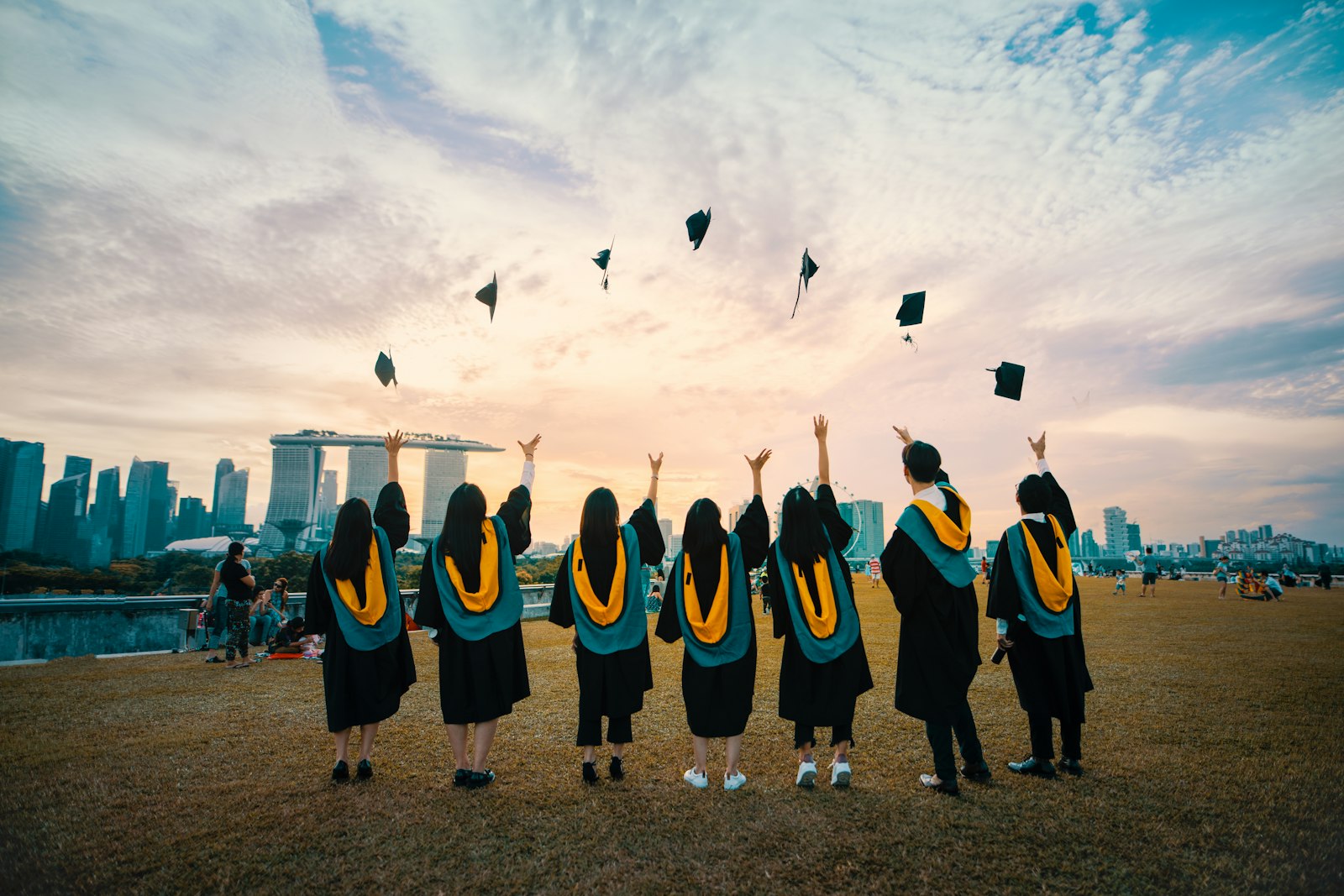 加拿大大学校园内的学生